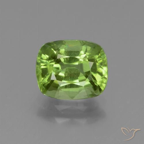 1.92ct 天然 充满活力的绿色 橄榄石, 软垫, VS