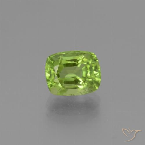 2.42ct 天然 中绿色 橄榄石, 软垫, VS