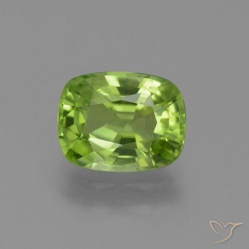 2.48ct 天然 中绿色 橄榄石, 软垫, VS