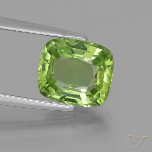 2.48ct 天然 中绿色 橄榄石, 软垫, VS