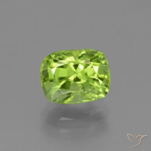 2.05ct 天然 中浅绿色 橄榄石, 软垫, VVS-VS
