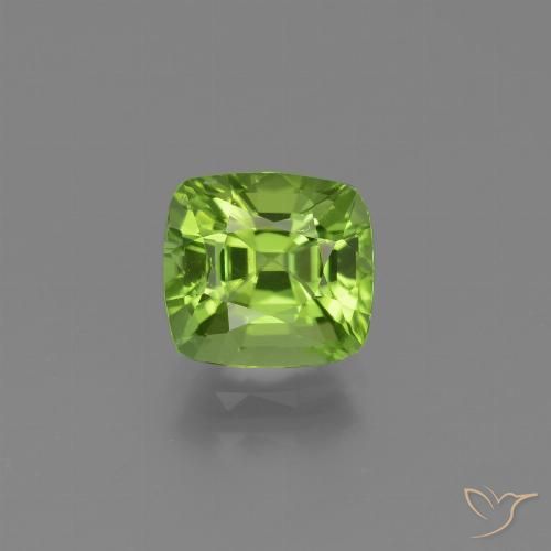 2.00ct 天然 中绿色 橄榄石, 软垫, VVS-VS
