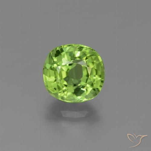 2.26ct 天然 中绿色 橄榄石, 软垫, VS
