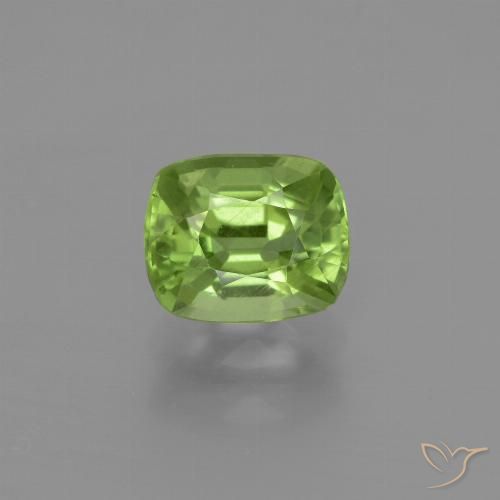 2.02ct 天然 中绿色 橄榄石, 软垫, VS