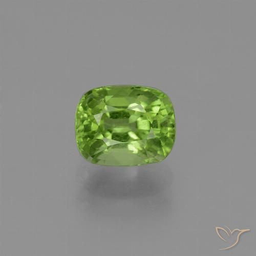 1.98ct 天然 充满活力的绿色 橄榄石, 软垫, VS