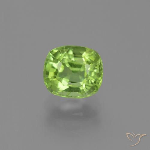 2.13ct 天然 中绿色 橄榄石, 软垫, VS-SI