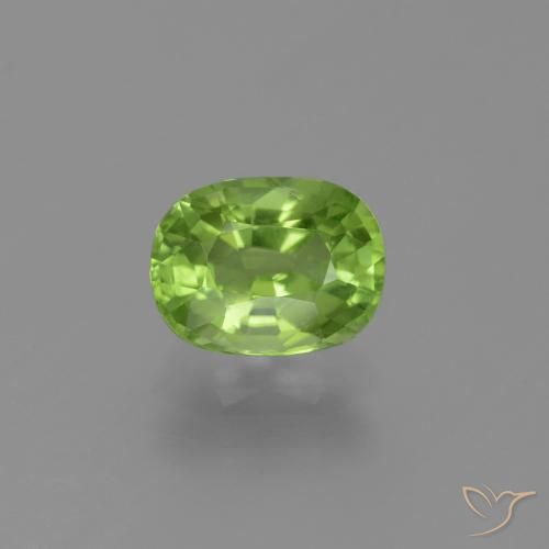 1.98ct 天然 中绿色 橄榄石, 软垫, VVS-VS