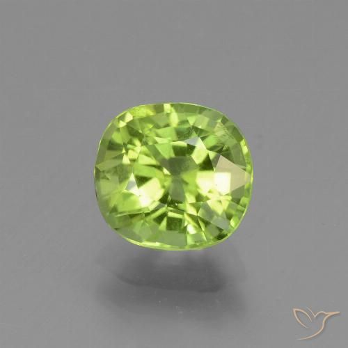 1.95ct 天然 黄绿色 橄榄石, 软垫, VS