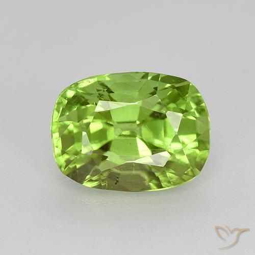 1.99ct 天然 中绿色 橄榄石, 软垫, VS