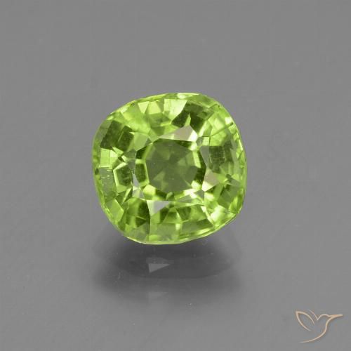 2.06ct 天然 中浅绿色 橄榄石, 软垫, VS