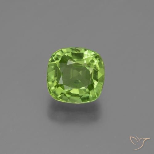 2.00ct 天然 充满活力的绿色 橄榄石, 软垫, VS