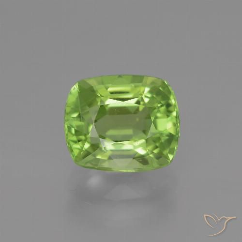 2.29ct 天然 中绿色 橄榄石, 软垫, VS