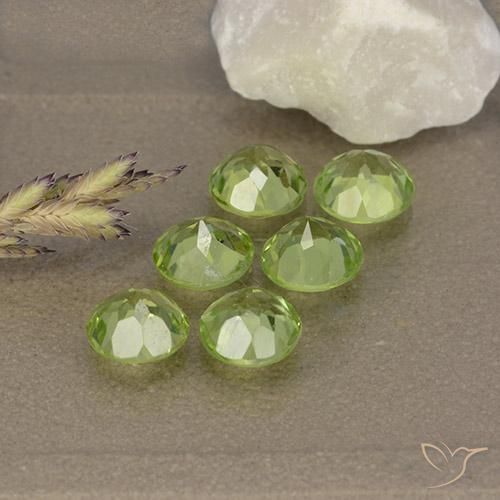 2.93克拉天然橄榄石，圆形的，VVS-VS