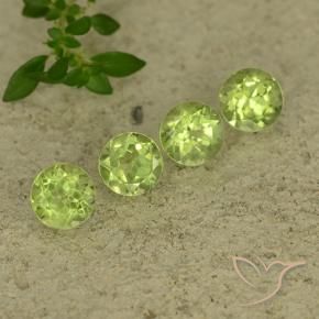 1.95克拉天然橄榄石，圆形的，VVS-VS