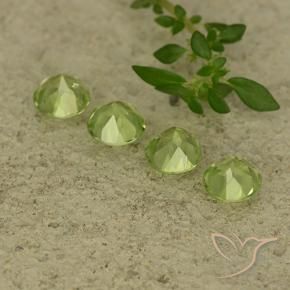 1.95克拉天然橄榄石，圆形的，VVS-VS