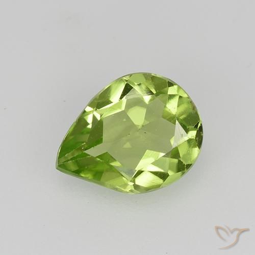 0.92ct 天然 中绿色 橄榄石, 梨形, VS