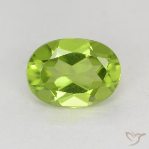 1.49ct 天然 中绿色 橄榄石, 椭圆形, VVS-VS