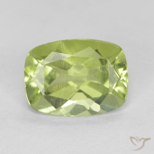1.26ct 天然 青柠绿 橄榄石, 软垫, VVS-VS