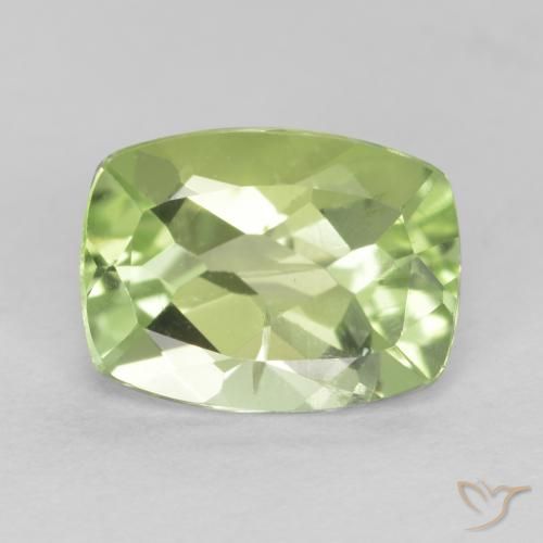 1.41ct 天然 浅活泼的绿色 橄榄石, 软垫, VS