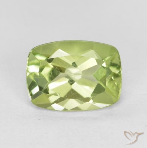1.31ct 天然 中绿色 橄榄石, 软垫, VVS-VS