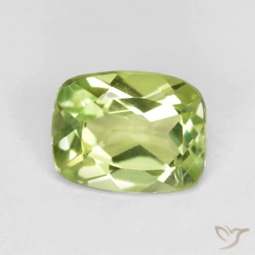 1.14ct 天然 浅活泼的绿色 橄榄石, 软垫, VS