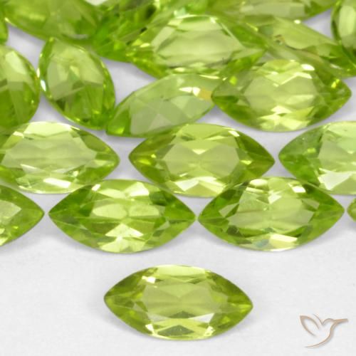 0.26ct 天然 充满活力的绿色 橄榄石, 榄尖形, VS