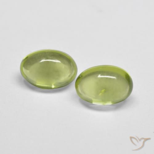 1.12ctw 天然 大地绿 橄榄石, 椭圆形, 透明