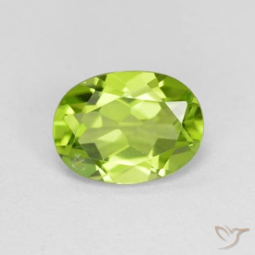 1.43ct 天然 中绿色 橄榄石, 椭圆形, VS