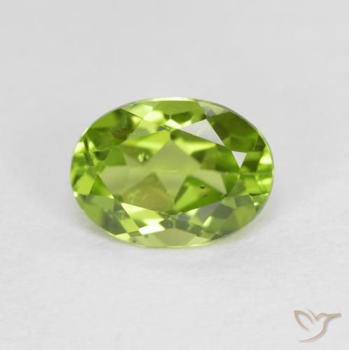 1.45ct 天然 中绿色 橄榄石, 椭圆形, VS