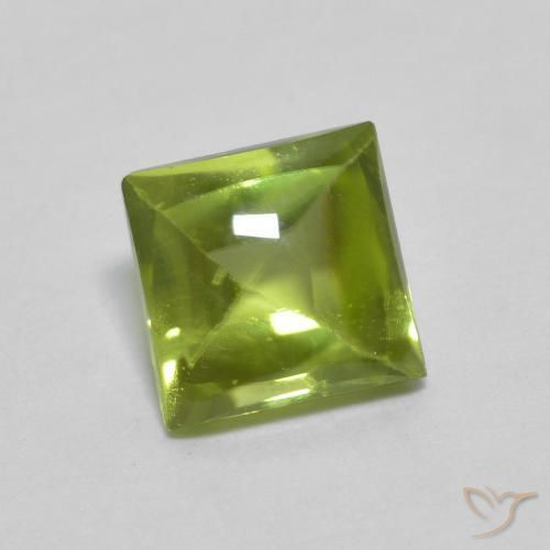 0.72ct 天然 中绿色 橄榄石, 正方形, 透明