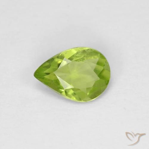 0.52ct 天然 中绿色 橄榄石, 梨形, VS
