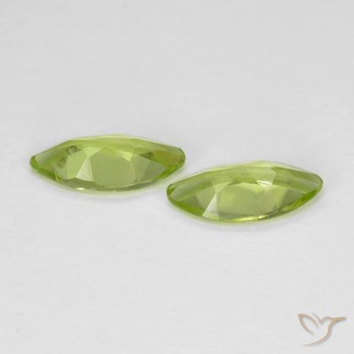 1.00克拉天然橄榄石，榄尖形，VVS-VS