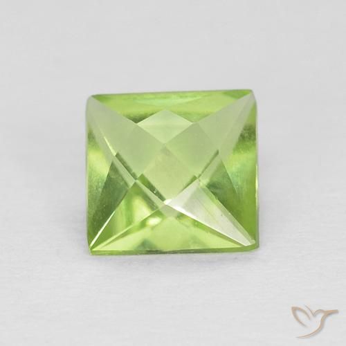 0.72ct 天然 中绿色 橄榄石, 正方形, VS
