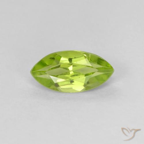 0.69ct 天然 黄绿色 橄榄石, 榄尖形, VVS-VS