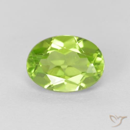1.43ct 天然 中绿色 橄榄石, 椭圆形, VS