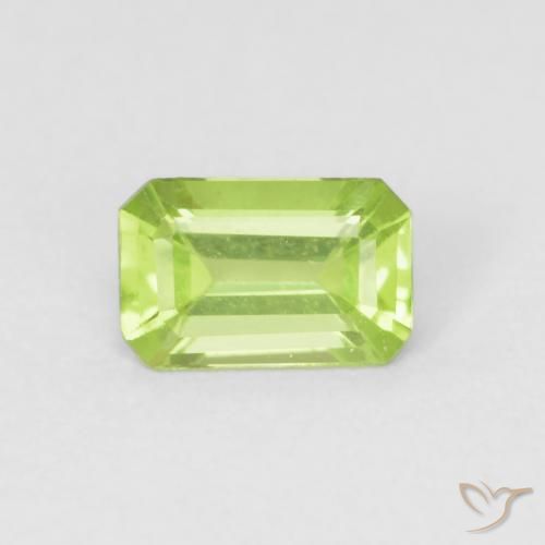 0.51ct 天然 浅绿色 橄榄石, 祖母绿式切割, VVS