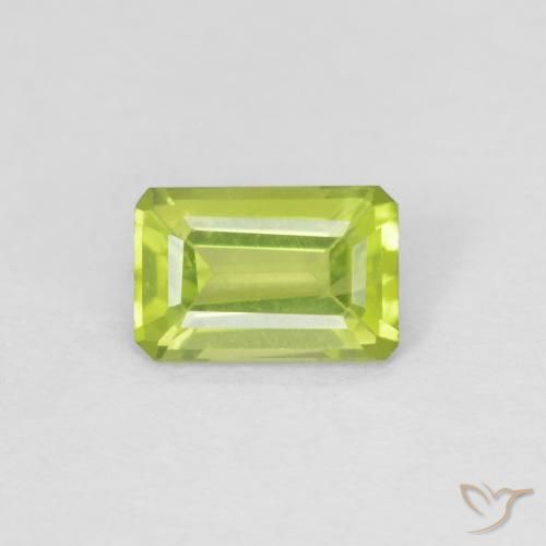 0.61ct 天然 中绿色 橄榄石, 祖母绿式切割, VVS-VS