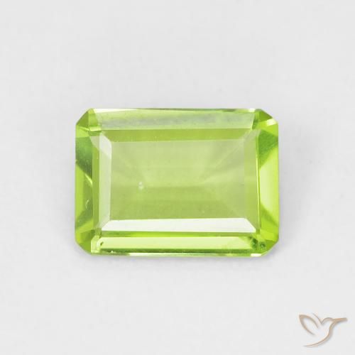 0.79ct 天然 黄绿色 橄榄石, 祖母绿式切割, VVS-VS
