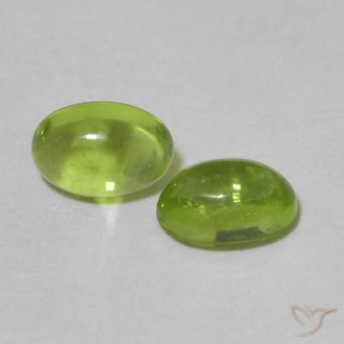 1.25克拉天然橄榄石，椭圆形，透明