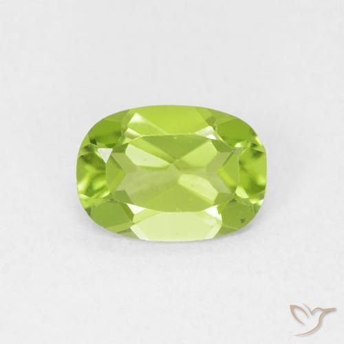 0.78ct 天然 黄绿色 橄榄石, 椭圆形, VVS-VS