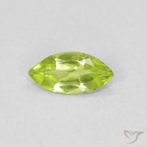 0.47ct 天然 中绿色 橄榄石, 榄尖形, VS