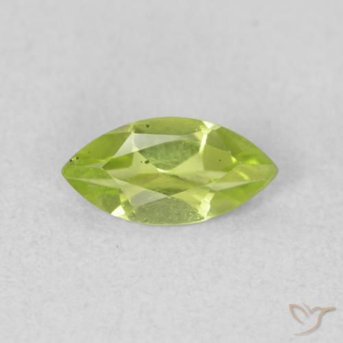 0.59ct 天然 中绿色 橄榄石, 榄尖形, VS