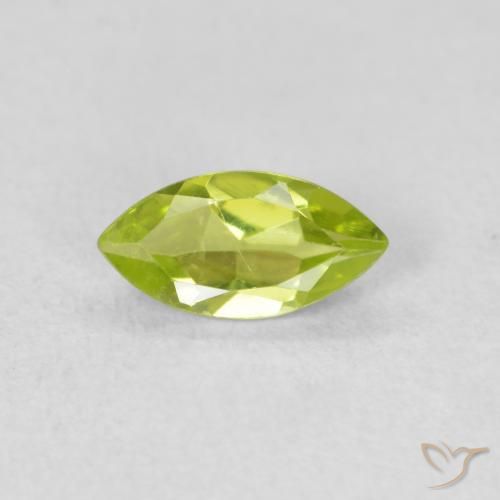 0.62ct 天然 中绿色 橄榄石, 榄尖形, VS