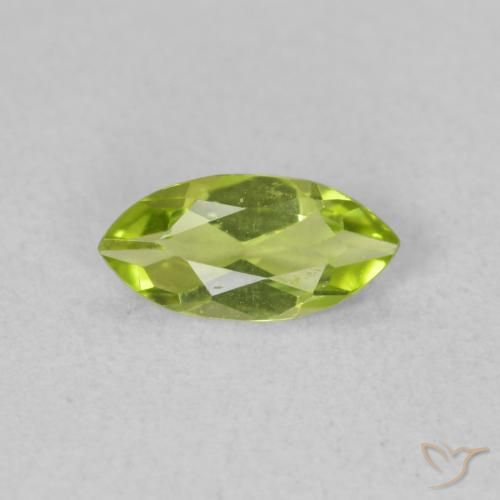 0.46ct 天然 中绿色 橄榄石, 榄尖形, VVS-VS