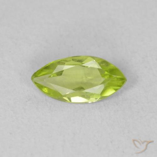 0.49ct 天然 中绿色 橄榄石, 榄尖形, VVS-VS