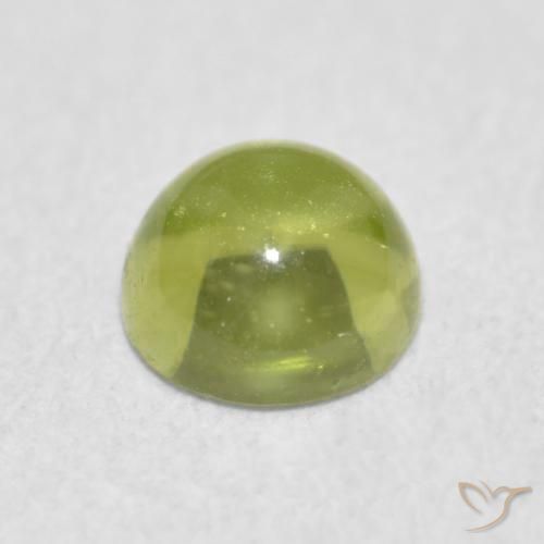 0.38克拉天然橄榄石，圆形的，透明