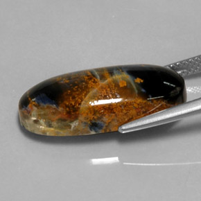 10.81克拉天然彼得赛特，椭圆形切割，不透明