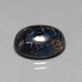 6.00克拉天然多色彼得石，椭圆形切割，13.9×10毫米，不透明