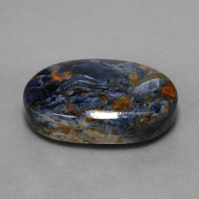 10.89克拉天然多色彼得石，椭圆形切割，19.1×11.7毫米，不透明