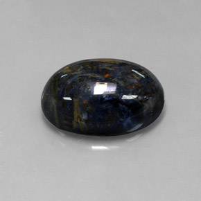 12.85克拉天然多色彼得石，椭圆形切割，18.1×13.1毫米，不透明